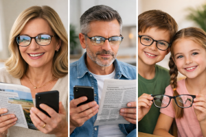 מסגרות למשקפי מולטיפוקל לנשים, גברים , ילדים