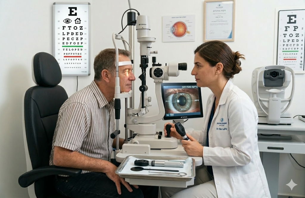 בדיקת רופא עיניים ללא תור במרכז