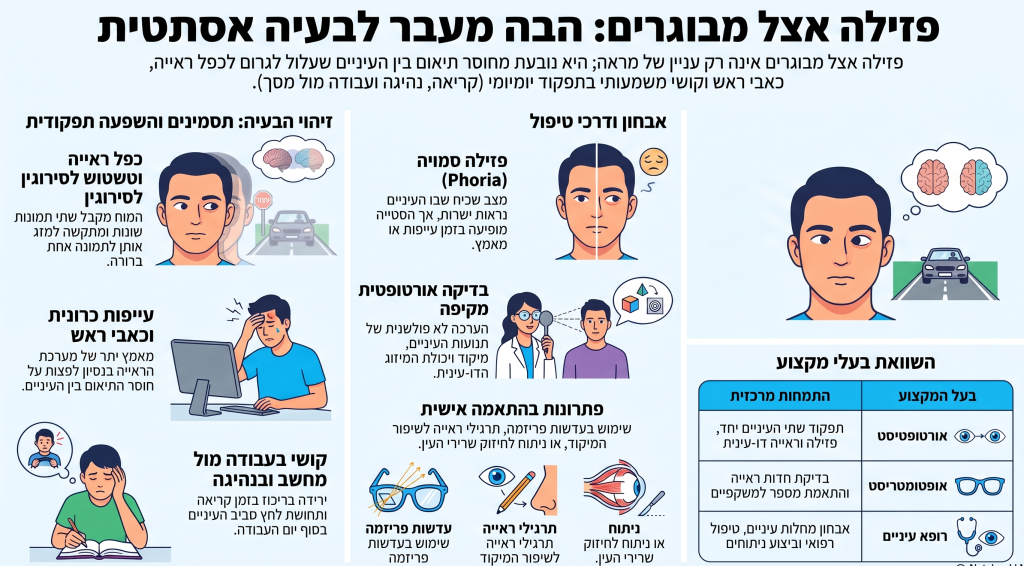 פזילה אצל מבוגרים- מה צריך לדעת